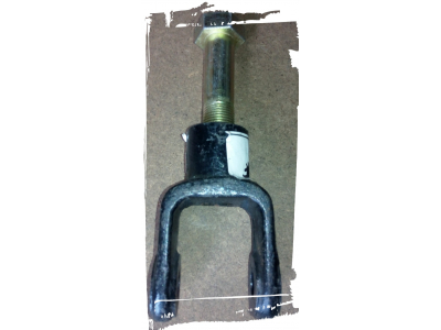 Кронштейн крепления амортизатора нижний 6х4 (вилка+болт) SH F3000 SHAANXI / Shacman (ШАНКСИ / Шакман) 81.43740.0171 фото 1 Старый Оскол