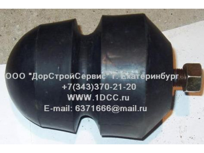 Отбойник рессоры передней круглый с болтом H2/H3 HOWO (ХОВО) WG9725521210 фото 1 Старый Оскол