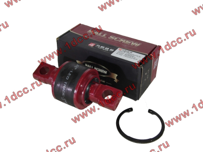 Сайлентблок реактивной штанги 85х57х152 со стопорным кольцом H (AZ9631523177-JX) КАЧЕСТВО HOWO (ХОВО) LEO700012A фото 1 Старый Оскол